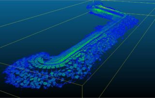 Analisis espigon con drones en Asturias